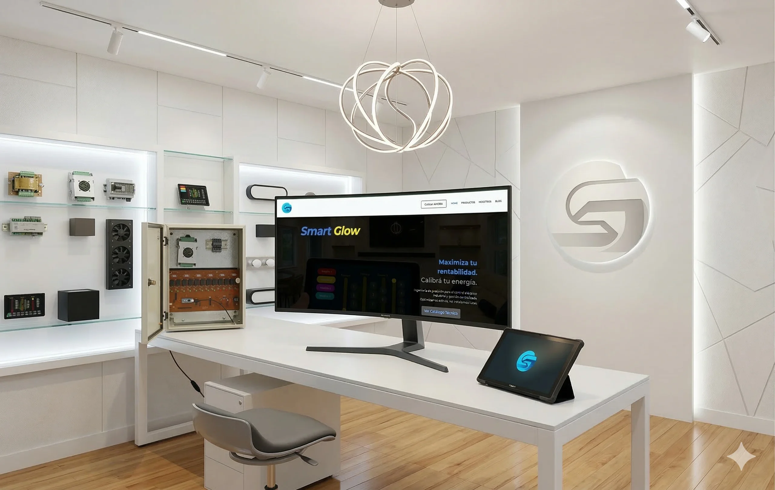 Home Laptop mostrando la tienda online Estilo Indi con fondo verde pastel, logo de gato ilustrado y catálogo de agendas y cuadernos con diseños de naturaleza.